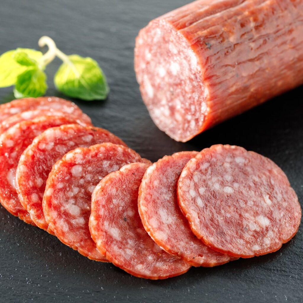 sliced salami