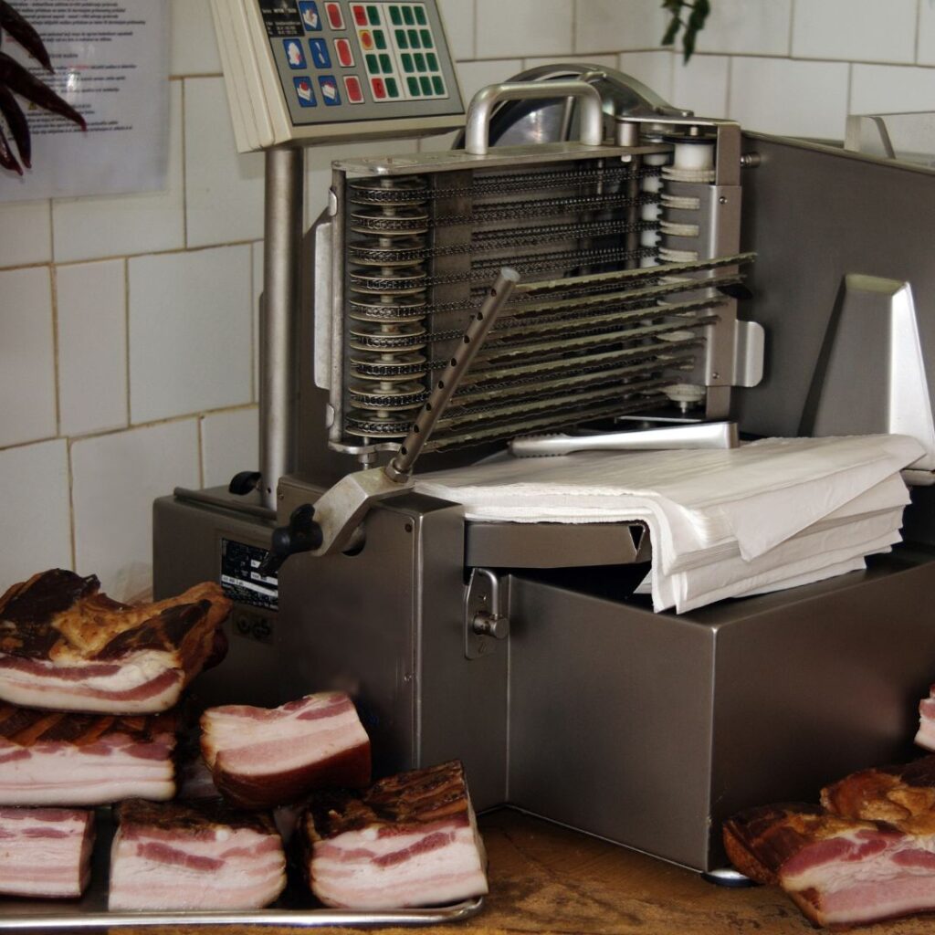 commercial meat slicer with bacon